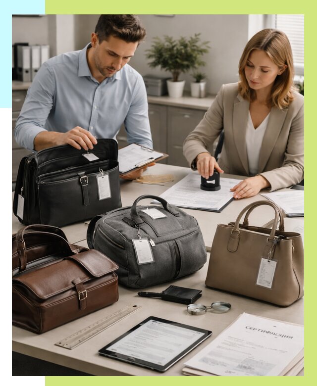 Сертификация сумок в Вязниках от 8012 руб. | Алешин-Взн