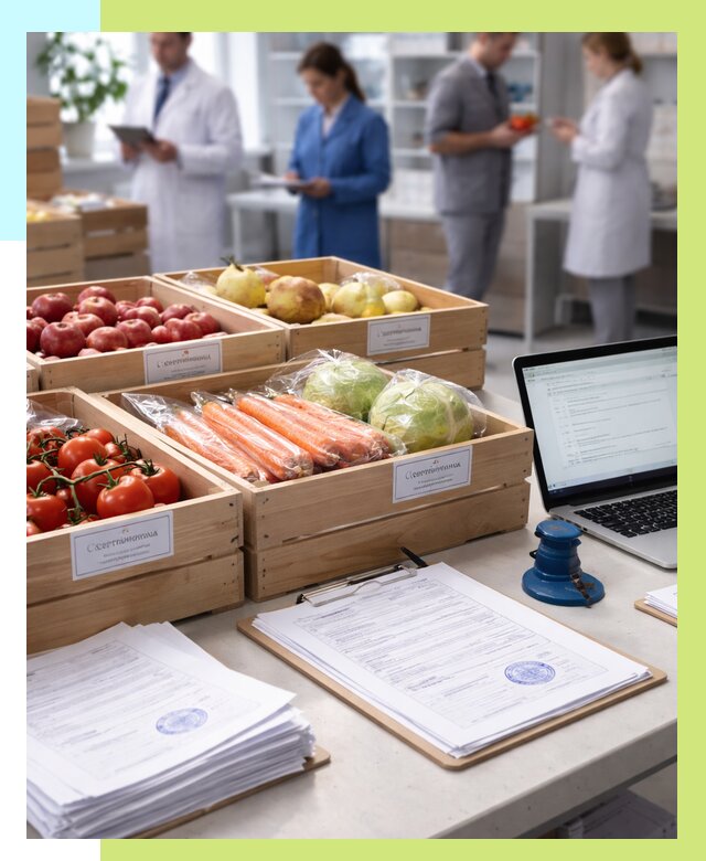 Сертификация овощей и фруктов в Вязниках от 9081 р. | Алешин-Взн