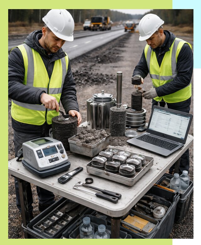 Сертификация асфальта: испытания и подтверждение в Вязниках