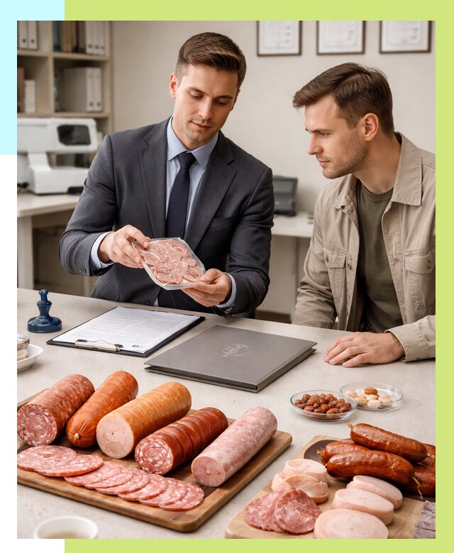 Сертификация колбасных изделий в Вязниках от 8012 р. | Алешин-Взн