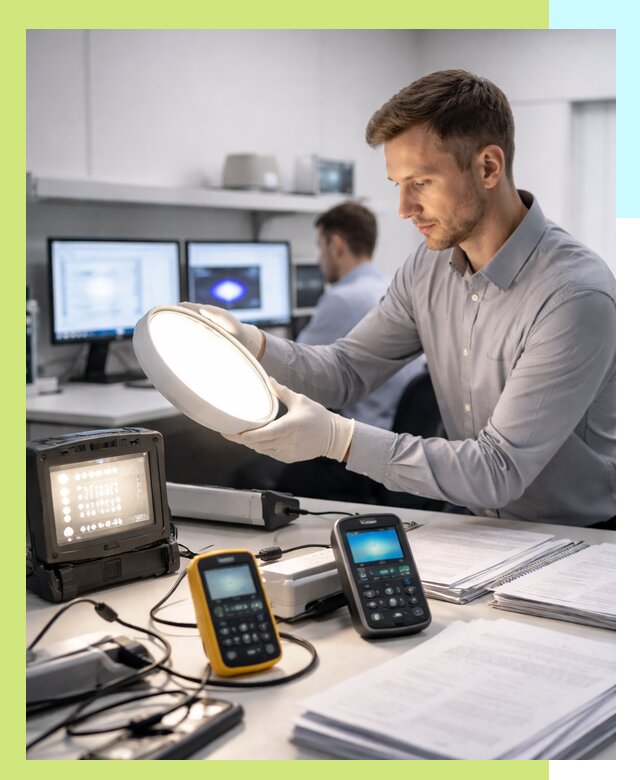 Сертификация светильников в Вязниках: испытания и оформление