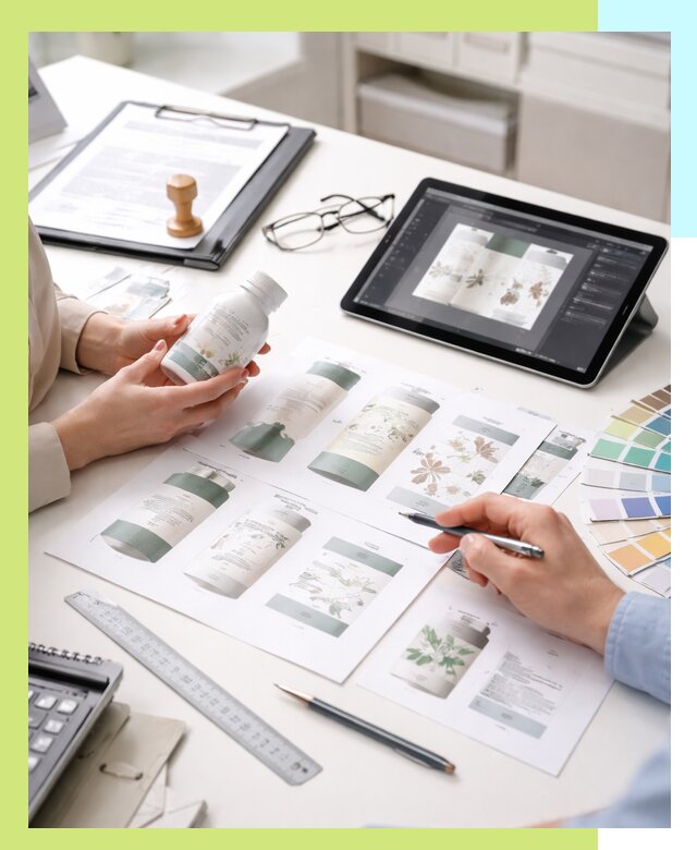 Профессиональная разработка дизайна и текста этикетки продукции в Вязниках