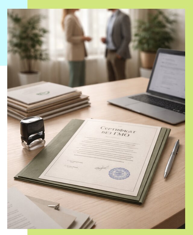 Сертификат без ГМО в Вязниках от 8012 р. оформить срочно Алешин-Взн