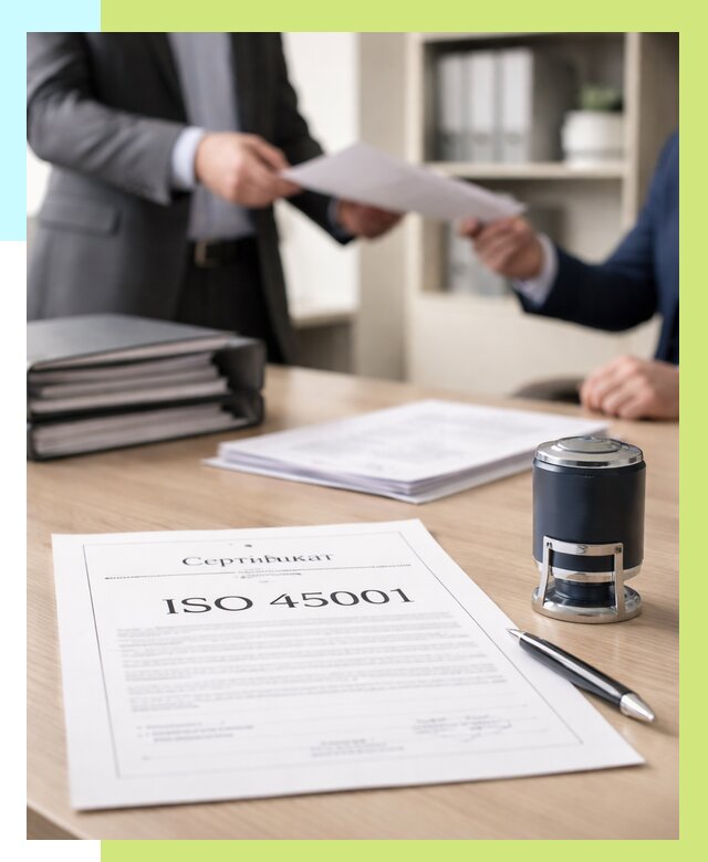 Сертификат ISO 45001 в Вязниках под ключ от 48074 р. | Алешин-Взн
