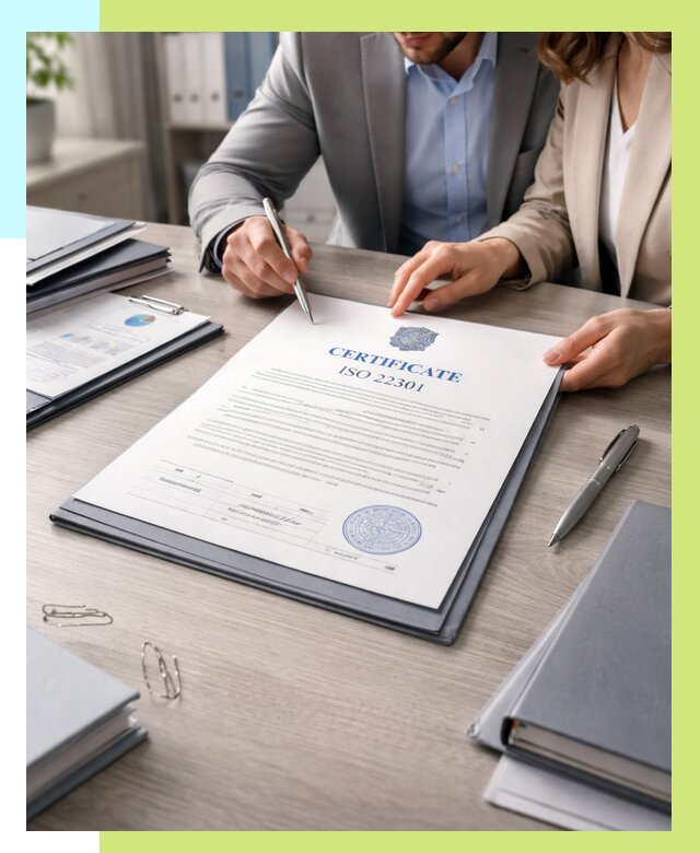Сертификат ISO 22301 в Вязниках от 48074 р. | Алешин-Взн срочно