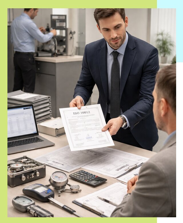 Выдача сертификата ISO 10012 по требованиям метрологии в Вязниках
